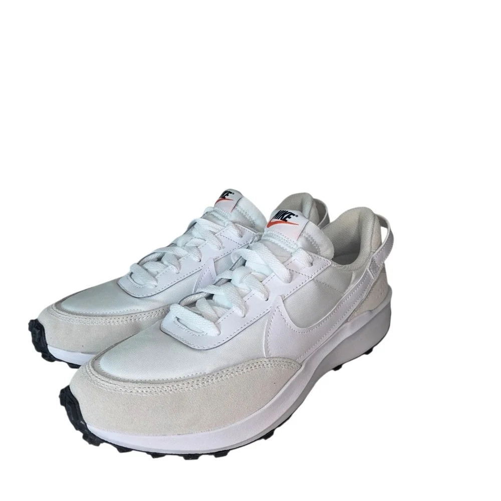 Nike Waffle Debut Sneaker Shoes Womens 10 White DH9523-100 Running Lace Up NWB